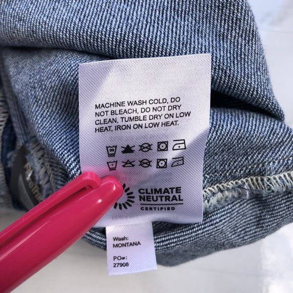 Reformation Dionne Stretch Denim Jean Mini Dress Button Front Square Neck Sz 12 - Picture 9 of 9